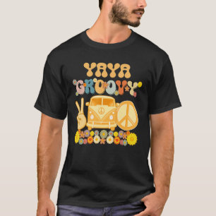 Groovy Yaya Retro Matching Family Baby Shower Moth T Shirt