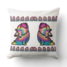 Groovy Yoga Bulldog: Roliga Tie Dye-färger