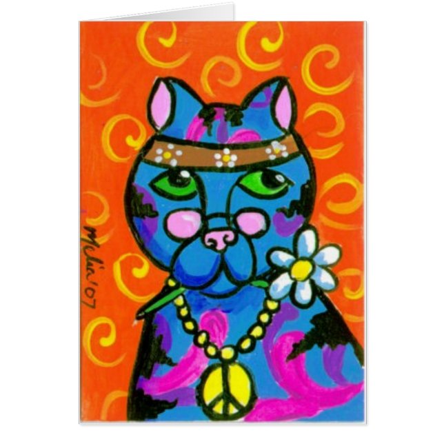 GroovyCat Hälsningskort (Framsidan)