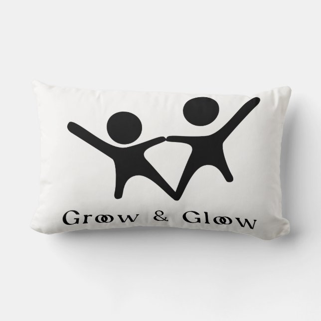 Groow & Gloow Baby Pillow - Mjuk och stödjande Lumbarkudde (Baksida)