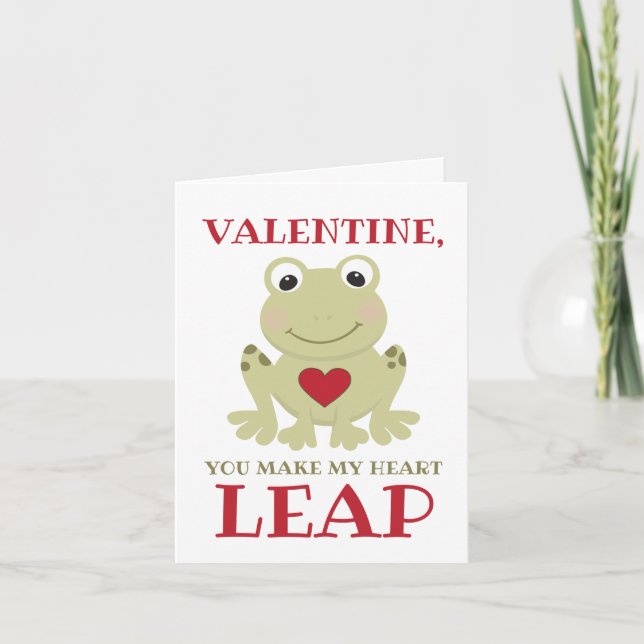 Grop du gör mitt hjärtslag till Valentine Helgkort (Framsida)