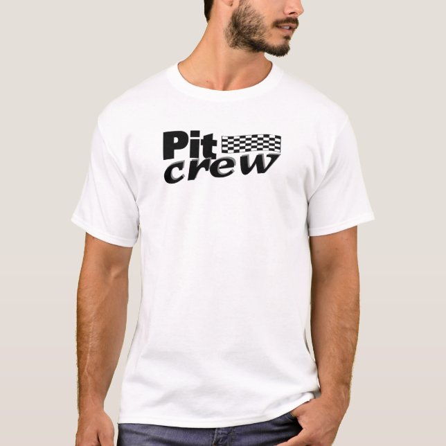 Gropbesättning (den tävlings- flagga) tee shirt (Framsida)