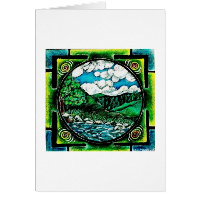 GropflodMandala Hälsningskort (Framsidan)