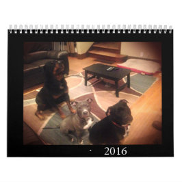 Groptjur och Rottweiler kärlek Kalender