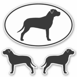 Groptjuren Silhouettes Klistermärken