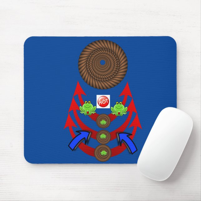 Gror Rope Arrow Mouse Pad! Muspets Musmatta (Med mus)