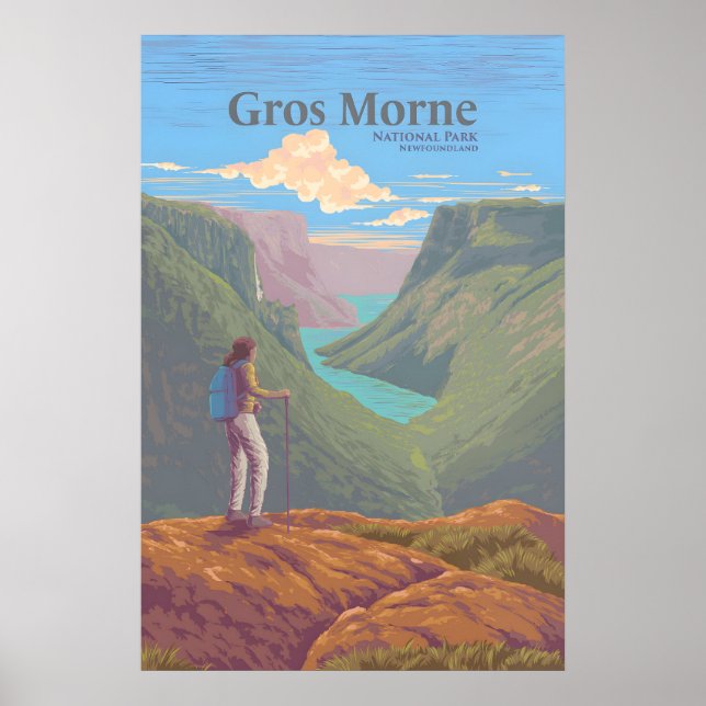 Gros Morne National Park Newfoundland Canada Poster (Framsidan)