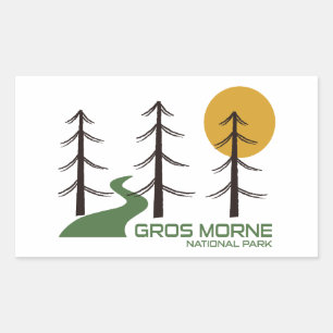 Gros Morne National Park Trail Rektangulärt Klistermärke