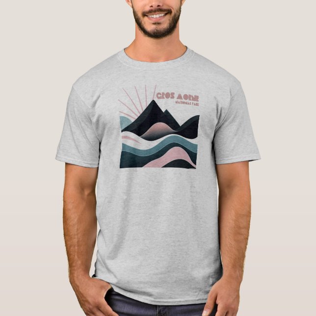 Gros Morne nationalpark Färgade kullar T Shirt (Framsida)
