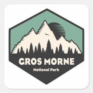 Gros Morne nationalpark Fyrkantigt Klistermärke