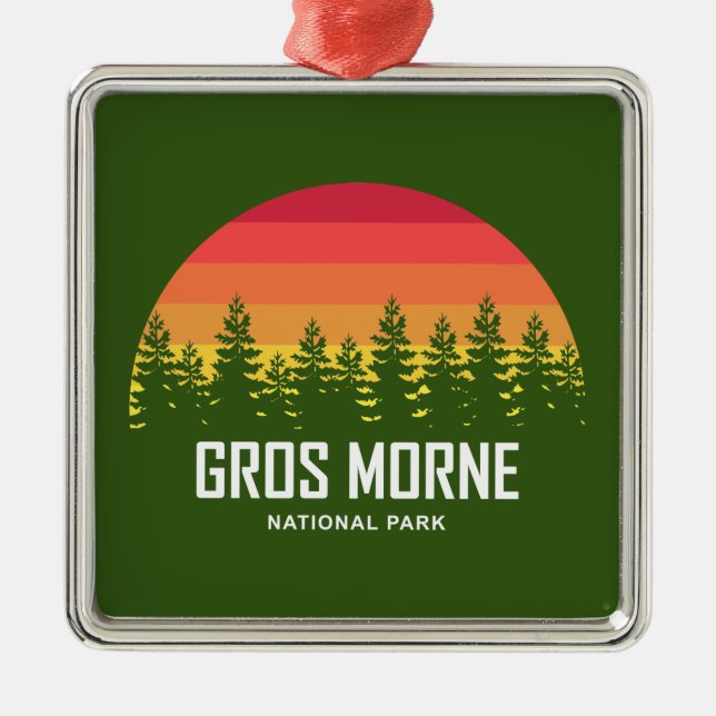 Gros Morne nationalpark Julgransprydnad Metall (Framsidan)