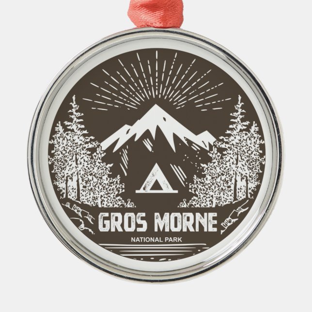 Gros Morne nationalpark Julgransprydnad Metall (Framsidan)