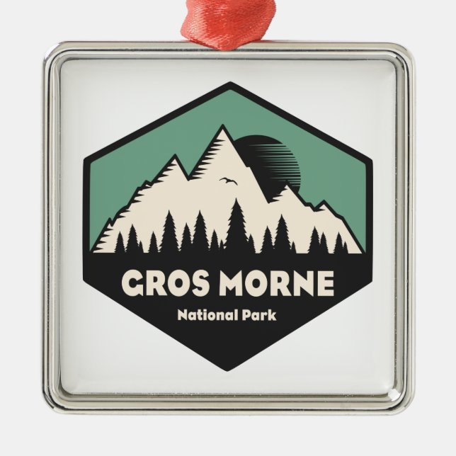 Gros Morne nationalpark Julgransprydnad Metall (Framsidan)