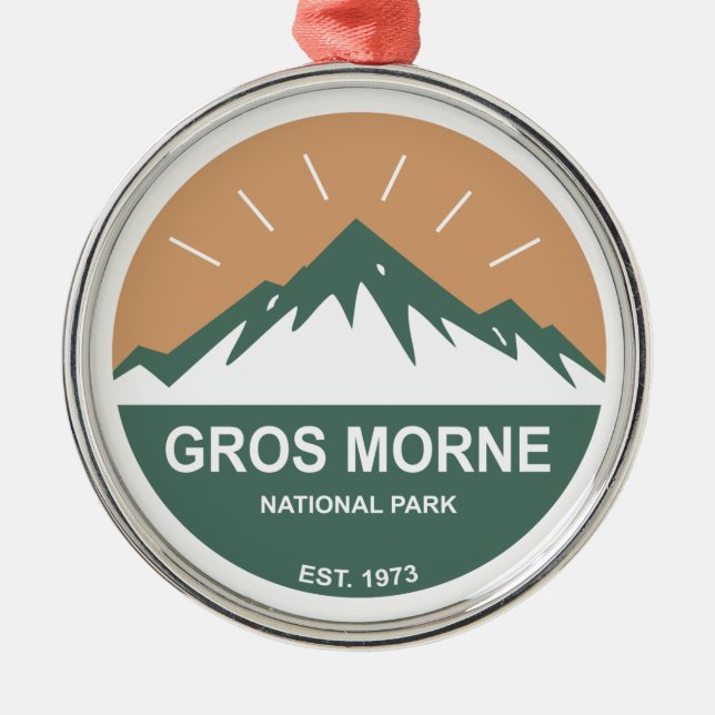 Gros Morne nationalpark Julgransprydnad Metall (Framsidan)