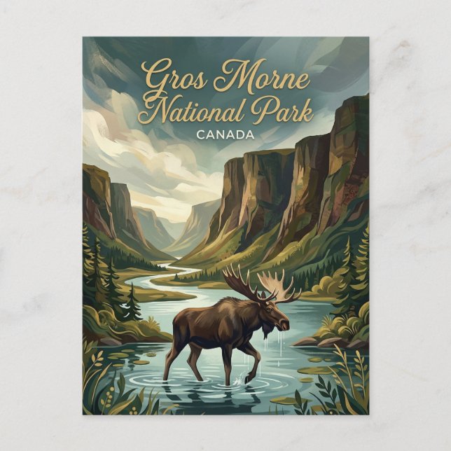 Gros Morne nationalpark Kanada Vykort (Framsida)