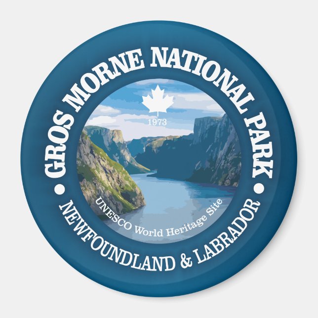 Gros Morne nationalpark Magnet (Framsidan)