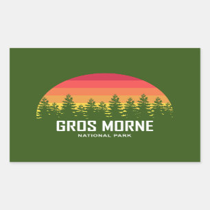 Gros Morne nationalpark Rektangulärt Klistermärke