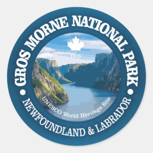 Gros Morne nationalpark Runt Klistermärke