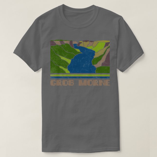 Gros Morne Vintage Souvenir T Shirt (Design framsida)