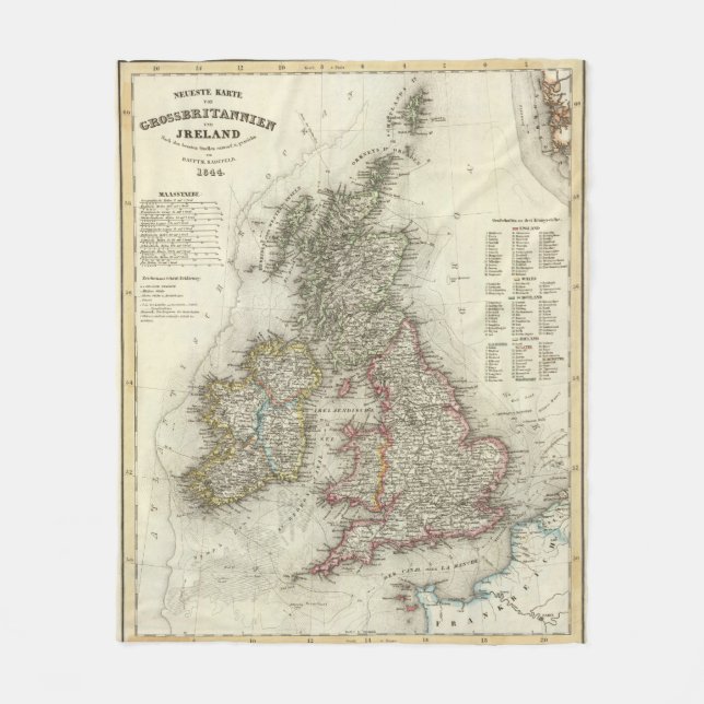 Grossbritannien Irland Fleecefilt (Framsidan)