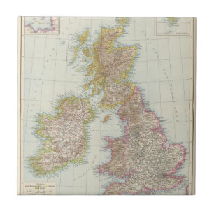 Grossbritannien Irland - karta av UK, Irland Kakelplatta