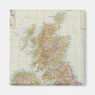 Grossbritannien, Irland - Karta i Förenade kungar Magnet