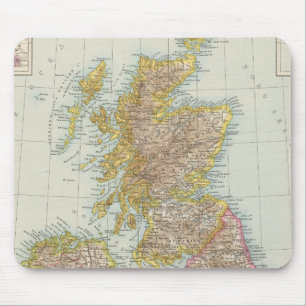 Grossbritannien, Irland - Karta i Förenade kungar Musmatta