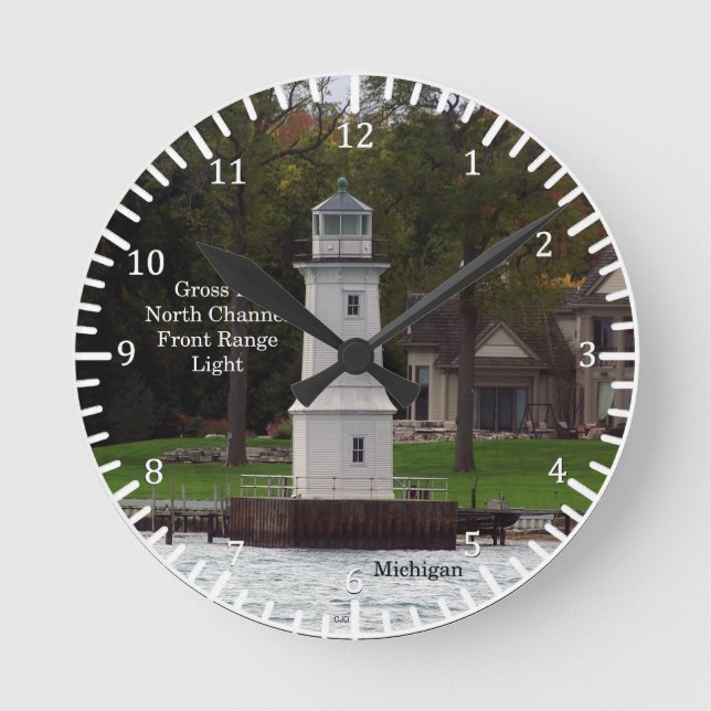 Grosse Ile North Channel Front Range Light klocka (Framsida)