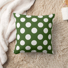 Große Punkte - dunkelgrün weiß | Kudde