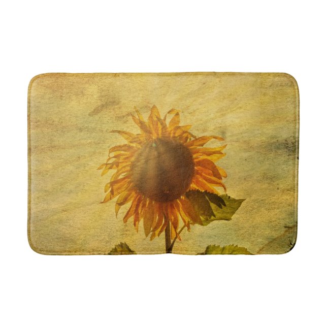 Große Sonnenblume Badrumsmatta (Framsidan)