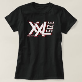 Grösse XXL - SIZE XXL - my Number Designerschrift T Shirt