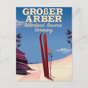 Großer Arber, Arberland, Bavarian German ski Vykort
