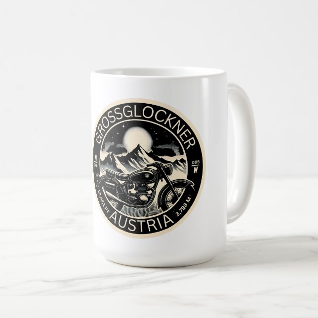 Grossglockner High Alpine Road alpernas Motormotor Kaffemugg (Framsida höger)