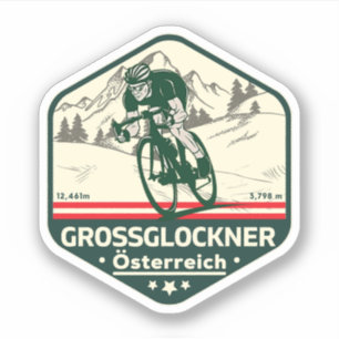 Grossglockner Hochalpenstraße österrikiska alperna Klistermärken
