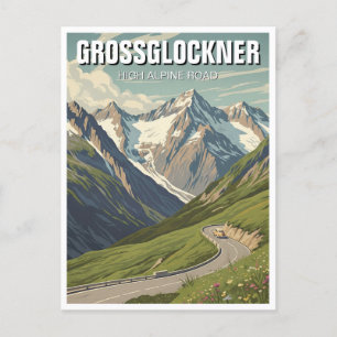 Grossglockner högalpin vägen vykort