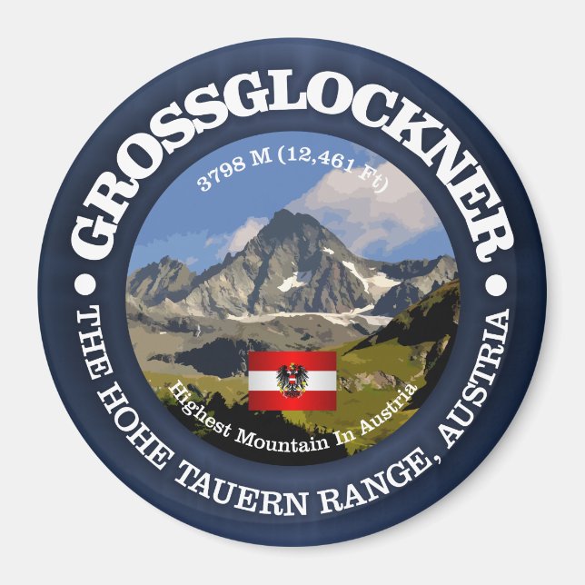 Grossglockner Magnet (Framsidan)
