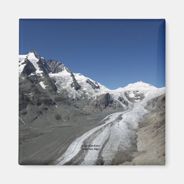 Grossglockner, österrikiska Alpernor Magnet (Framsidan)