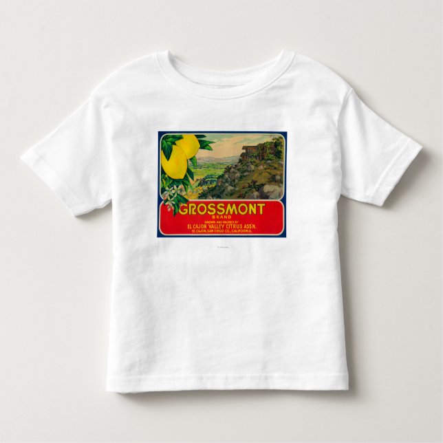 Grossmont citron LabelEl Cajon, CA T Shirt (Framsida)