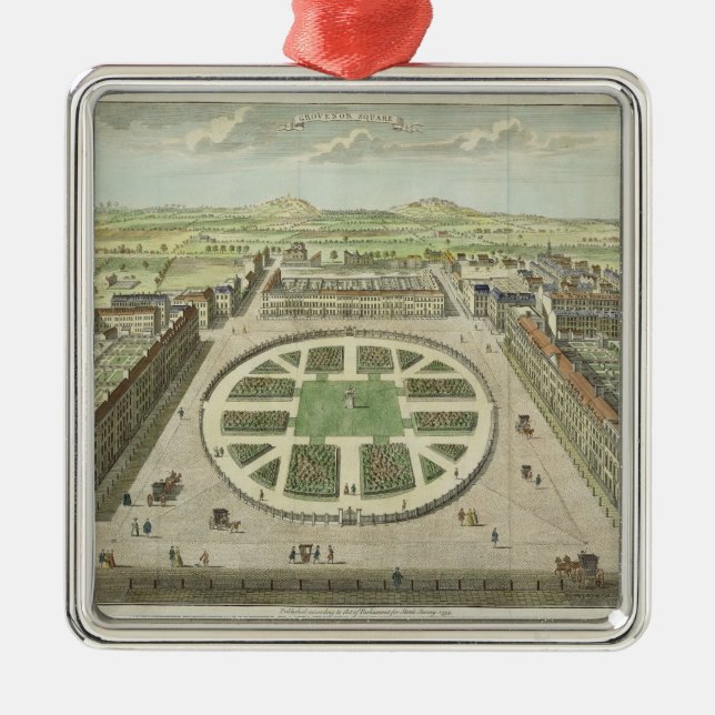 Grosvenor kvadrerar, för "stow'sens granskning av julgransprydnad metall (Framsidan)