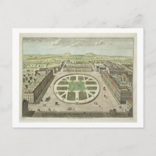 Grosvenor Square, för "Stow's Survey of London", s Vykort