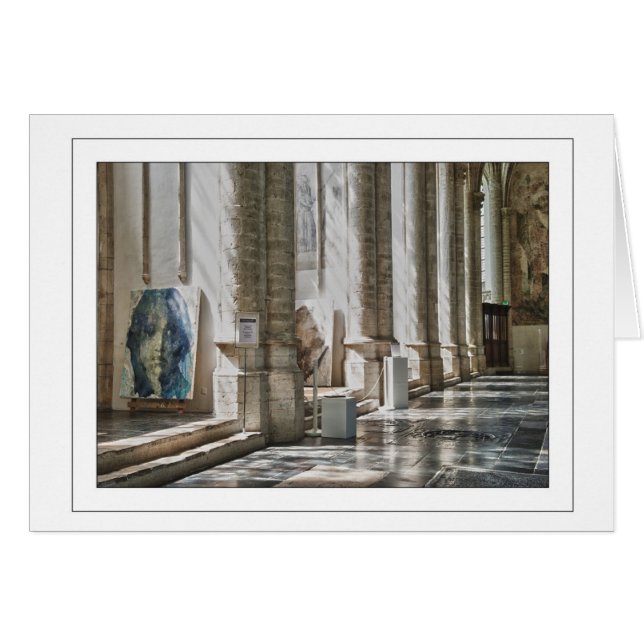 Grote Kerk binnen in Breda Hälsningskort (Framsidan Horizontal)