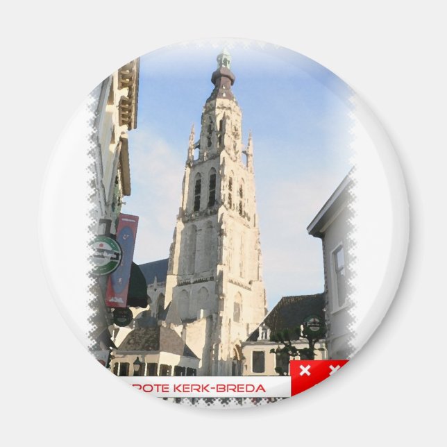 Grote Kerk, Breda, Nederland Magnet (Framsidan)