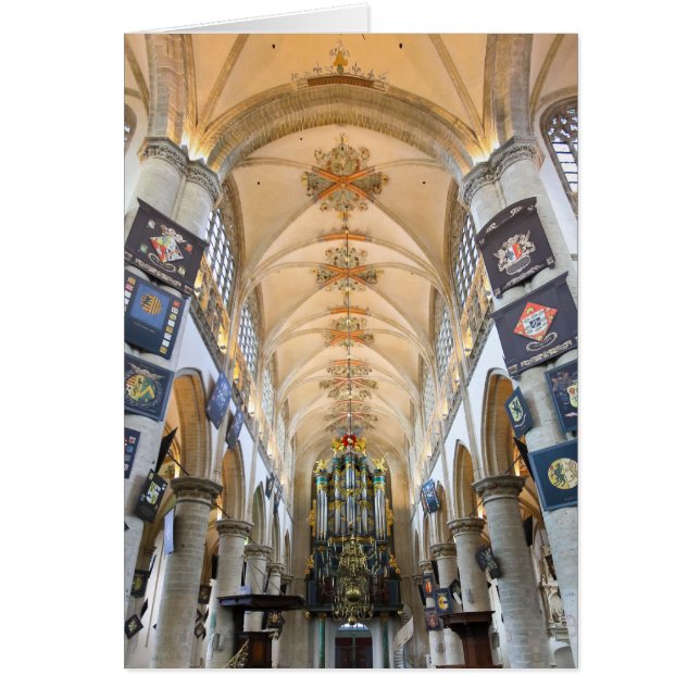 Grote Kerk, Breda, Nederländerna Hälsningskort (Framsidan)