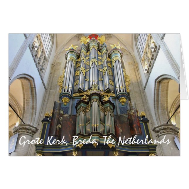 Grote Kerk, Breda, Nederländerna OBS Kort (Framsidan Horizontal)