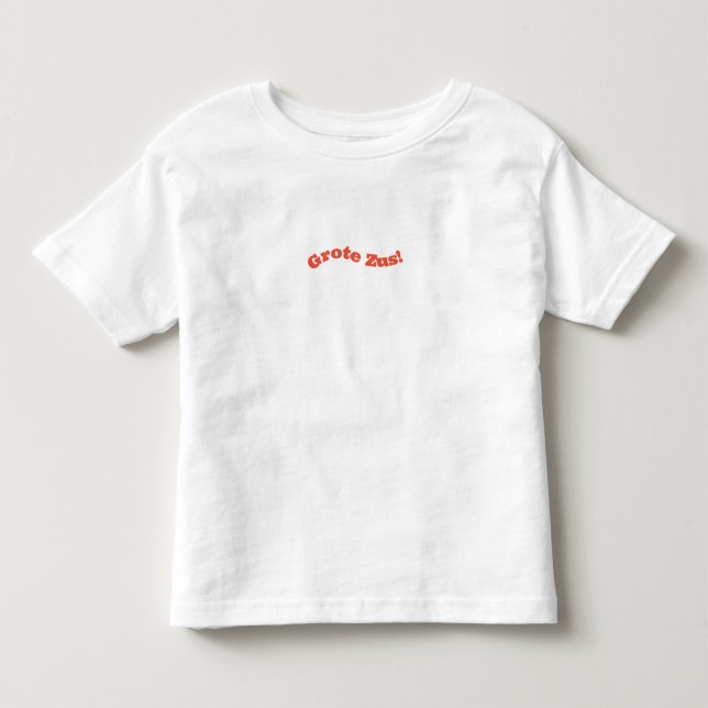 Grote Zus Nieuwe Baby Quote Peuter T-Shirt (Framsida)