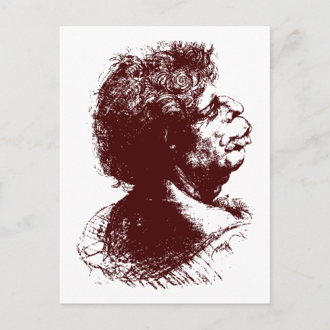 grotesk man vykort (Framsida)