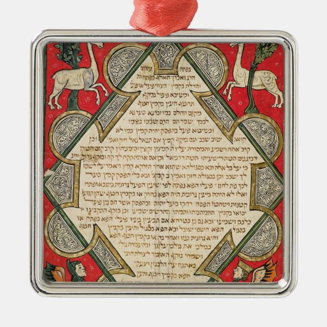 Groteskar illustration från julgransprydnad metall (Framsidan)