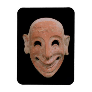 Grotesken maskerar, från Motya, 6eårhundradet BC Magnet