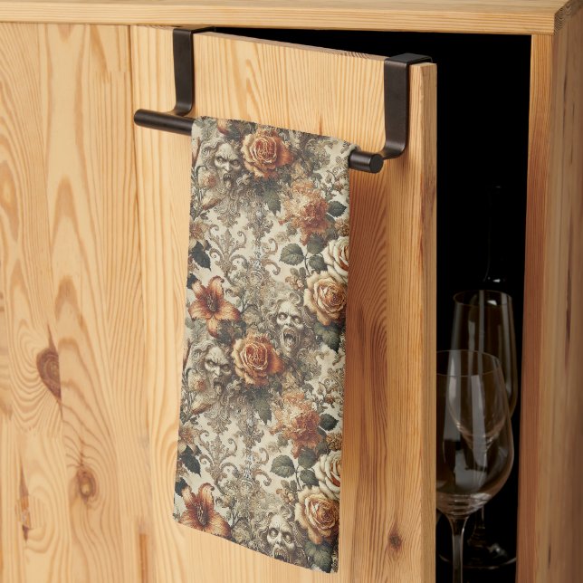 Grotesque Elegance - Gothic Victorian Kökshandduk (Thirds Fold)