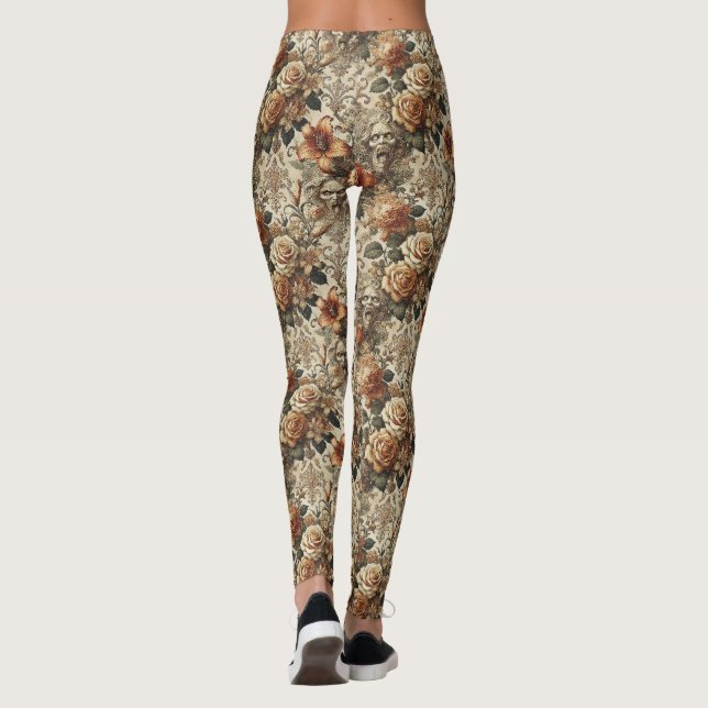 Grotesque Elegance - Gothic Victorian Leggings (Baksida)